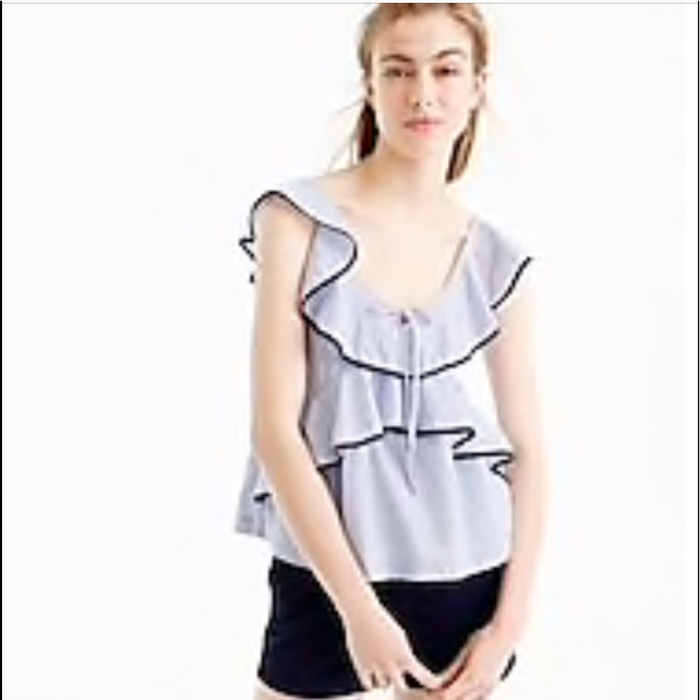 NWT -JCREW RUFFLE TOP